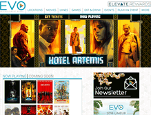 Tablet Screenshot of evo-entertainment.com